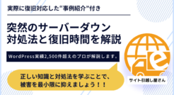 【原因別】サーバーダウンの対処法と復旧までの時間を解説