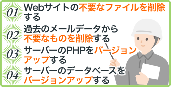具体的なサーバーメンテナンス作業4選を解説