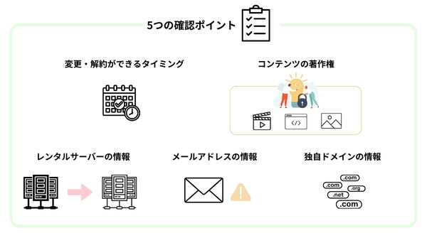 ホームページ管理会社（制作会社）の変更前に確認すべき５つのポイント