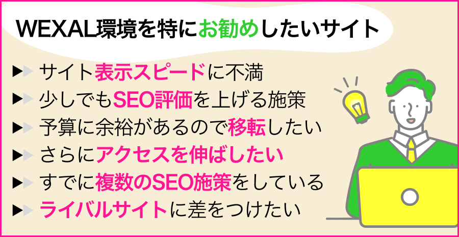 WEXAL環境を特にお勧めしたいサイト