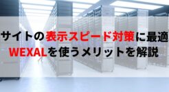 WEXALはWordPressサイトの表示スピード対策に最適！レンタルサーバーでも標準搭載が進む