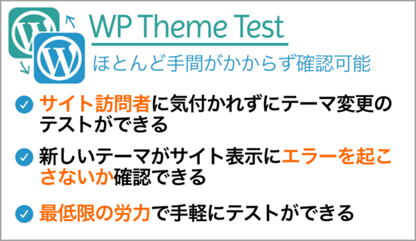 WP Theme Testの３つの特徴