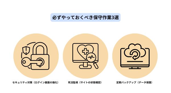 必須の保守作業3選