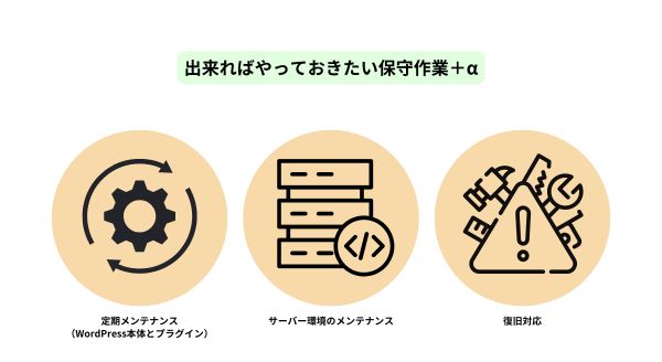 追加で行うべき保守作業のおすすめ