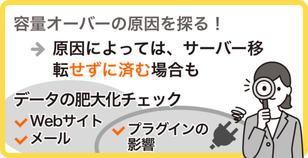 まずは現状確認。現行サーバーで済むことも。