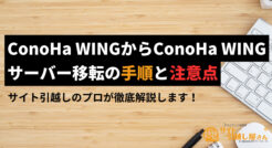 ConoHa WING同士でサーバー移転する手順と注意点