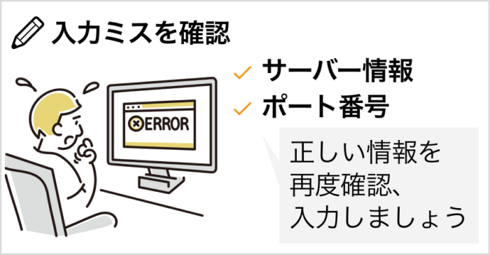エラーが起きた場合