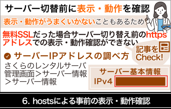 STEP6：hostsによる事前の表示・動作確認